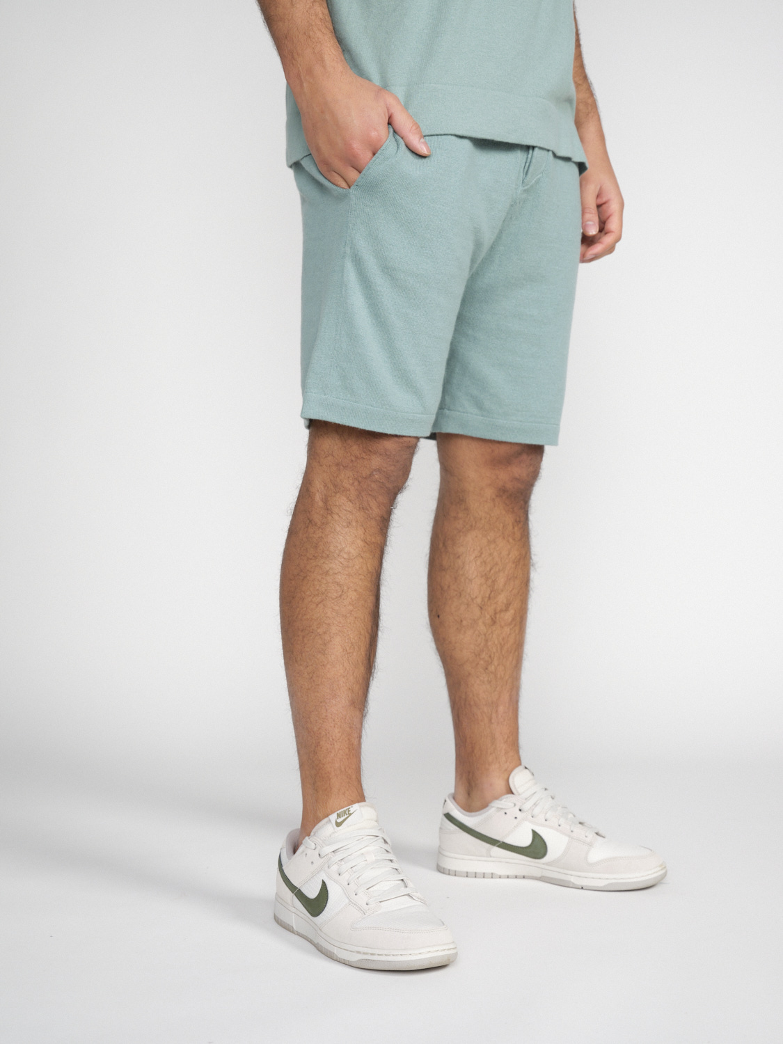 friendly hunting CC Hove -  Shorts made from a cotton-cashmere blend  mint M