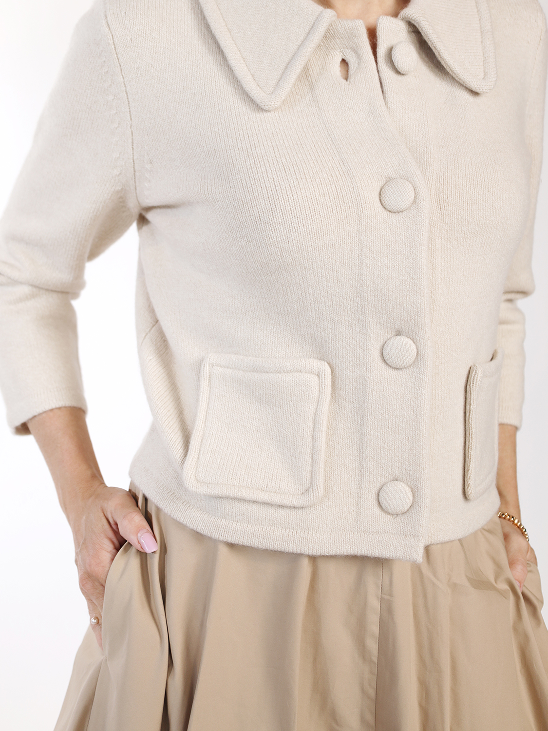 Dorothee Schumacher Modern statement – cropped jacket beige XS