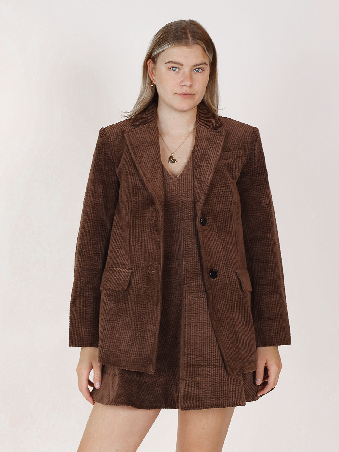 Ganni Corduroy jacket XXS/XS brown