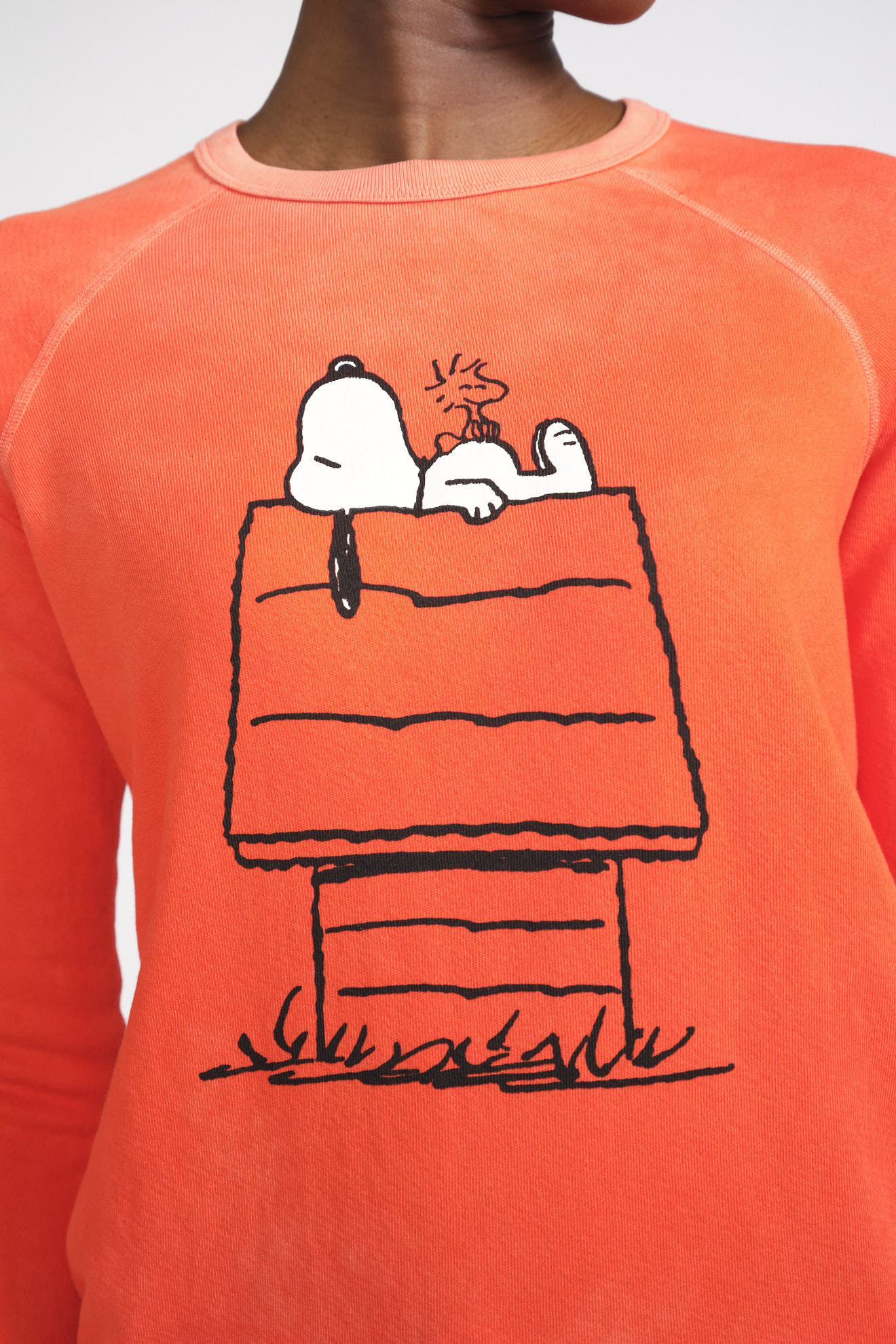 free city sweater orange branded cotton