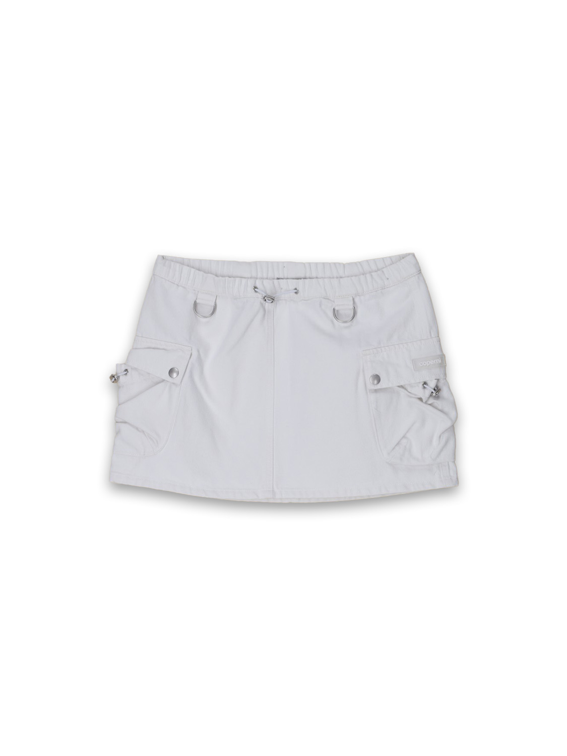 Coperni Baumwoll-Minirock im Cargo-Stil white 36