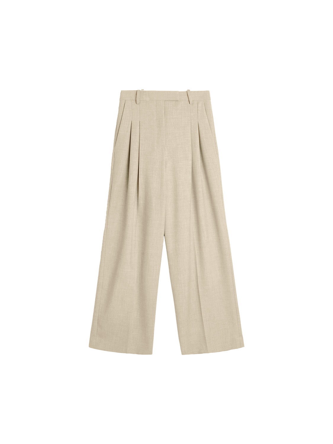 By Malene Birger Cymbaria – Wide-Leg Hose aus Leinen-Mix   crema 34