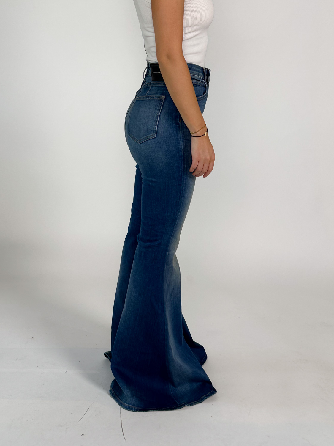 Cout De La Liberte Heidi - Pantalón vaquero acampanado de cintura baja con detalles de flecos brillantes blau 26