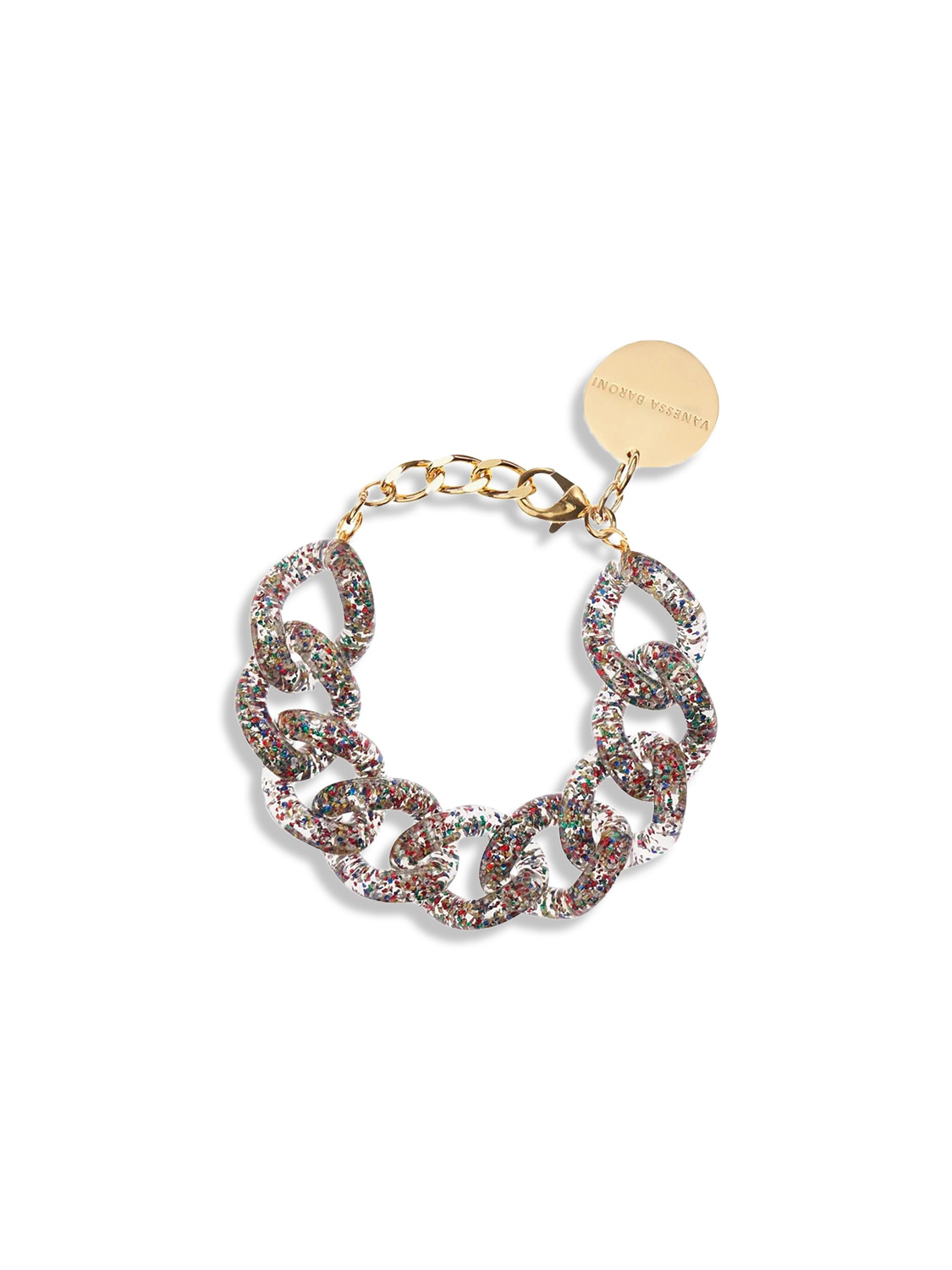 Flat Chain Bracelet compose de chaines plates de Vanessa Baroni loui.rocks