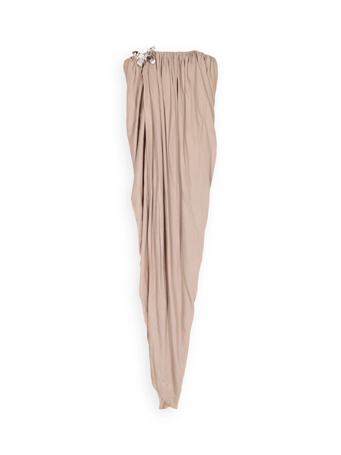 Blumarine Midi dress with butterfly brooch  beige 36