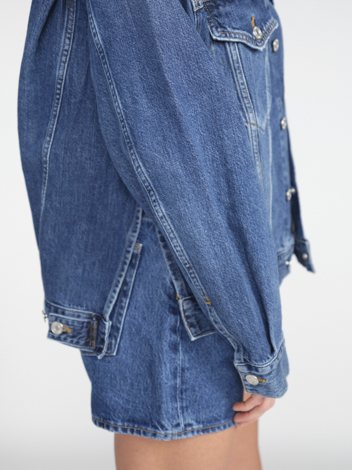 Agolde Albie Slice – Jeansjacke aus Baumwolle   azul XS