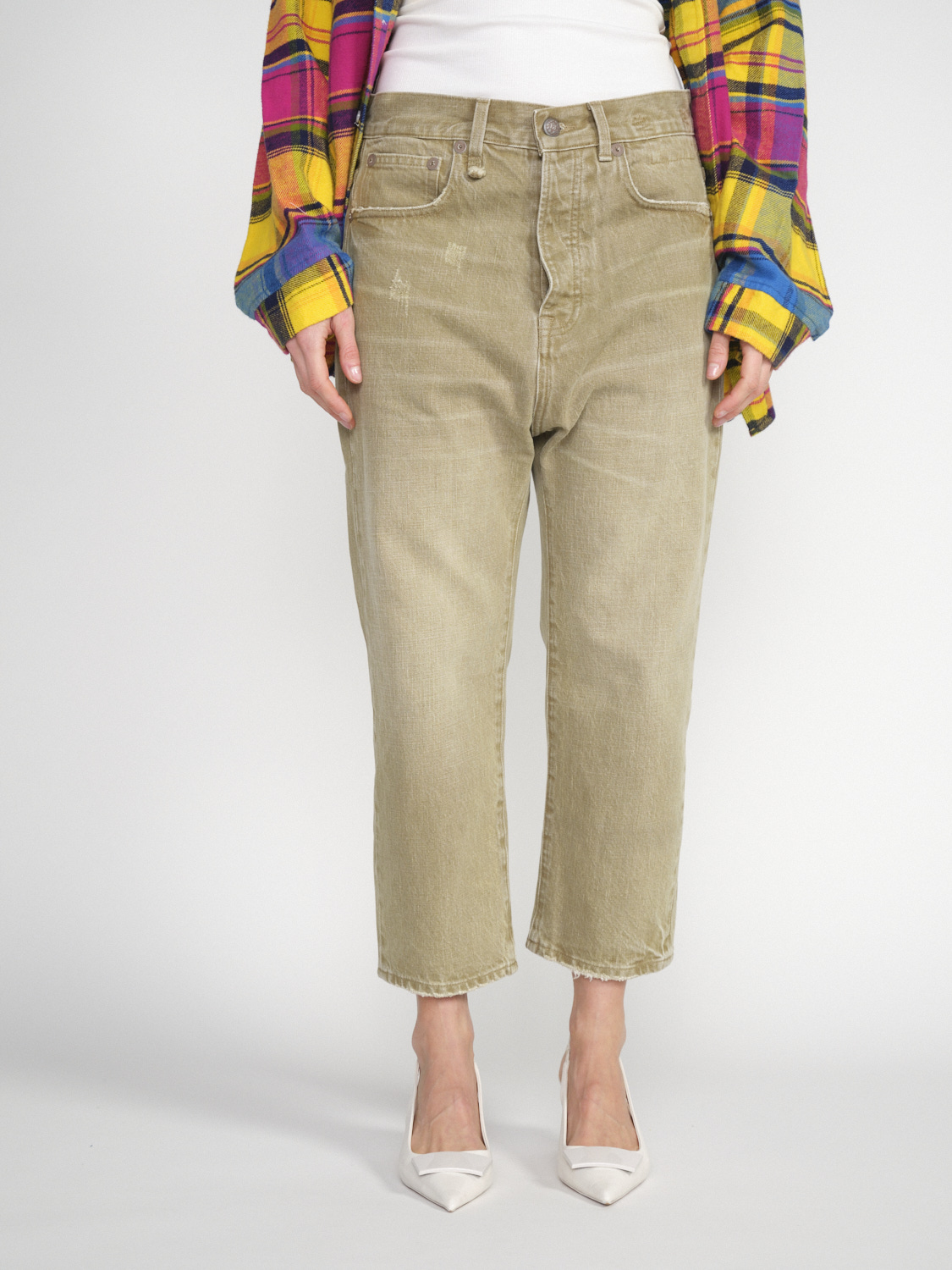 R13 Tailored Drop Jean – Locker geschnittene Jeans grün 26 R13 Tailored Drop Jean – Locker geschnittene Jeans grün 26