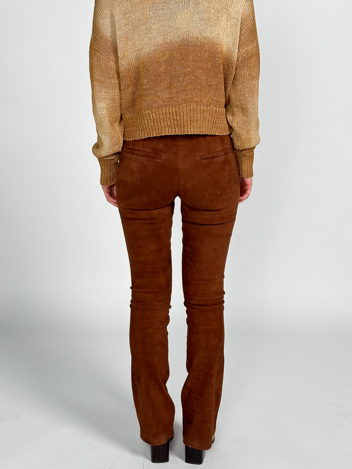 Arma Izzy – Ausgestellte Leggins aus Wildleder camel 40