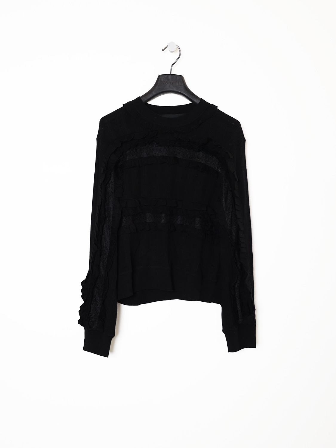 Demma – Wool knit sweater with ruffles