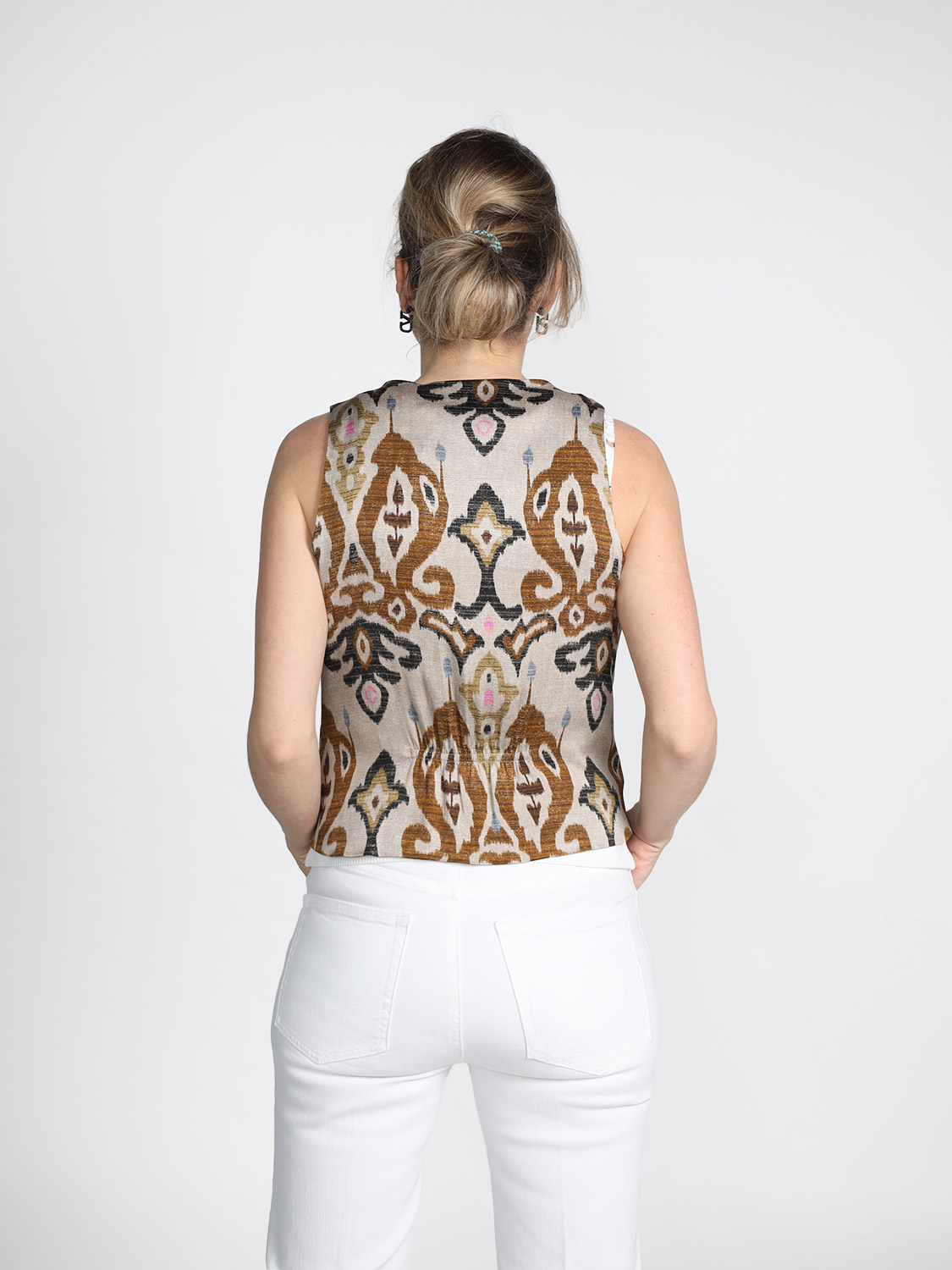 Bazar Deluxe Patterned vest with sequins   36 mehrfarbig