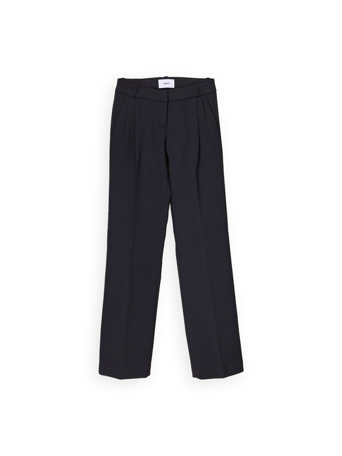 Straight-leg suit trousers with pleats 