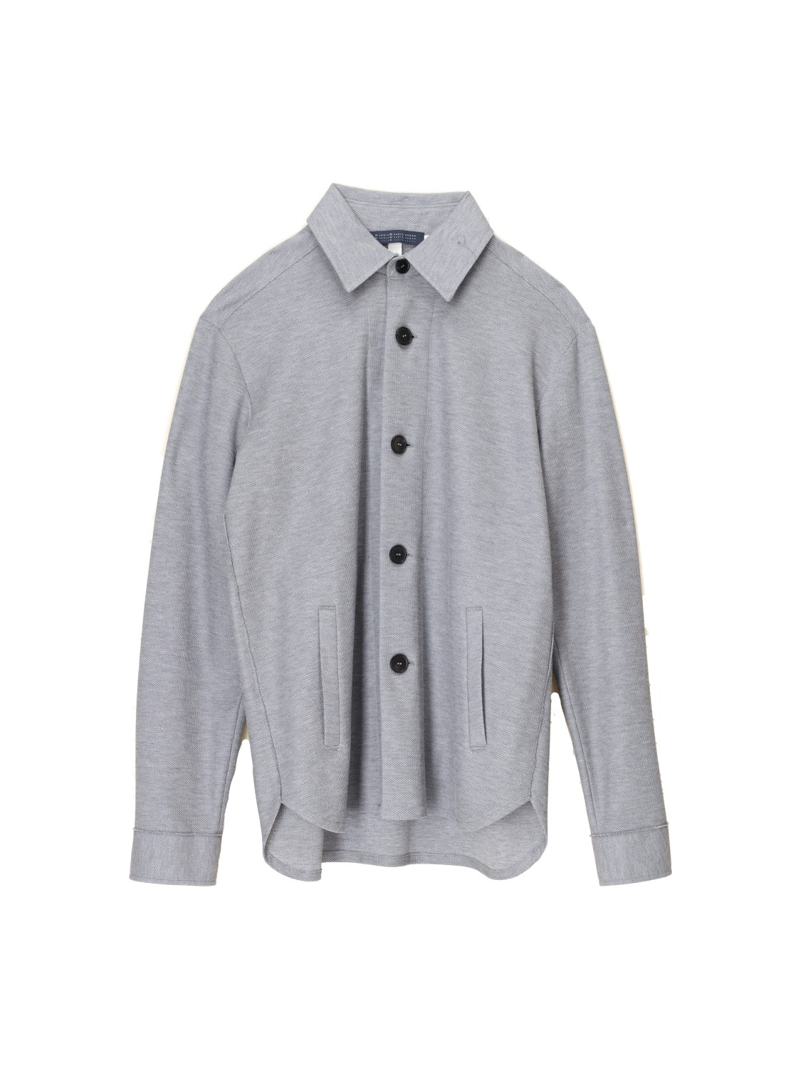 Harris Wharf London Hemdjacke aus Baumwolle hellgrau 52