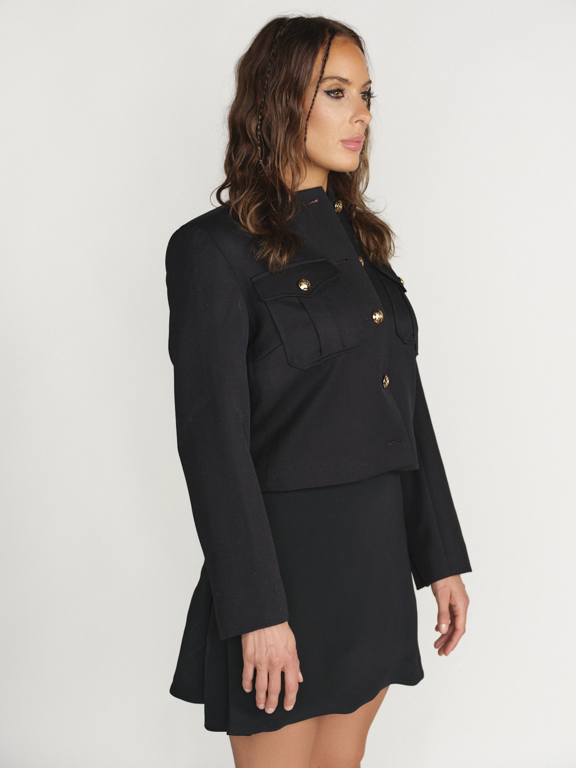 Nili Lotan Maurine - Giacca blazer con tasche applicate sul petto marina 34