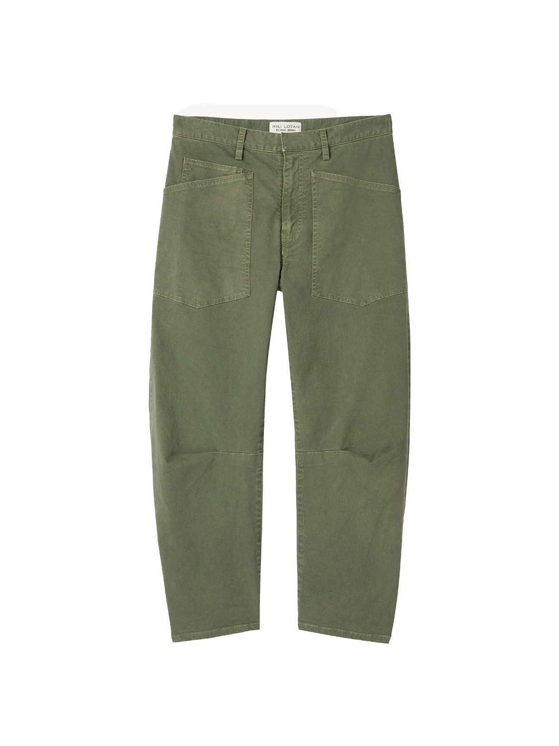 Nili Lotan Shon Pant – Stretchy cargo pants made of cotton  green 36