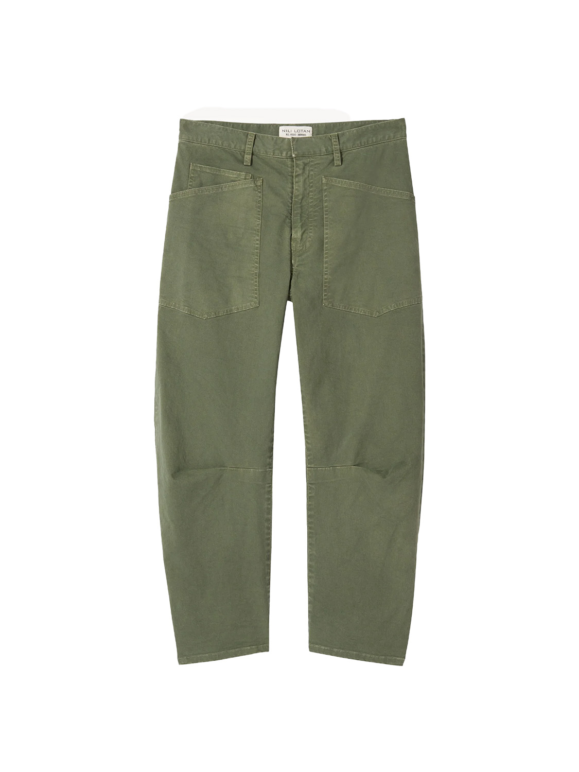 Nili Lotan Shon Pant – Stretchy cargo pants made of cotton  green 34