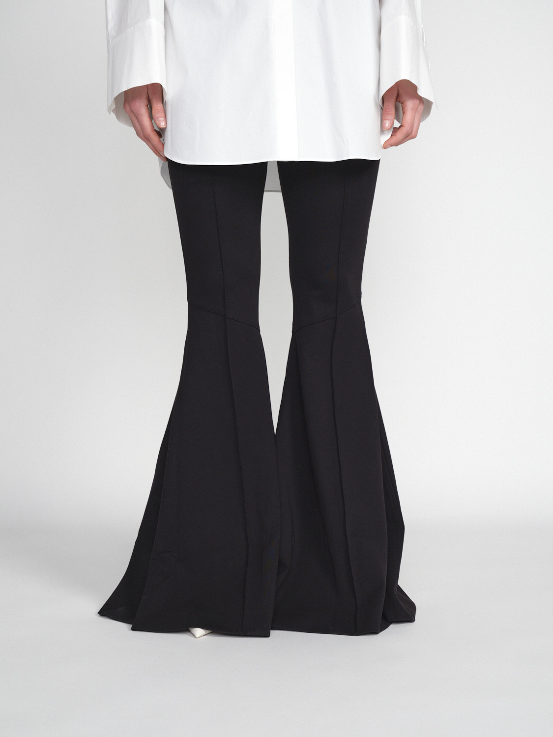 Dorothee Schumacher Emotional Essence - Pantaloni svasati elasticizzati   nero XS