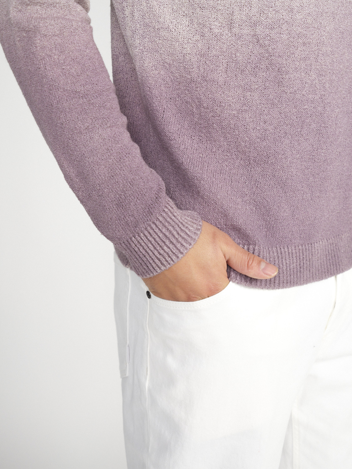 Avant Toi Gradient knitted sweater  lila L