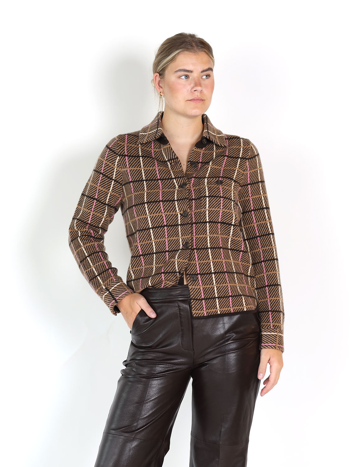 Guest in Residence Dylan Plaid –  Jacke aus Cashmere  mehrfarbig S
