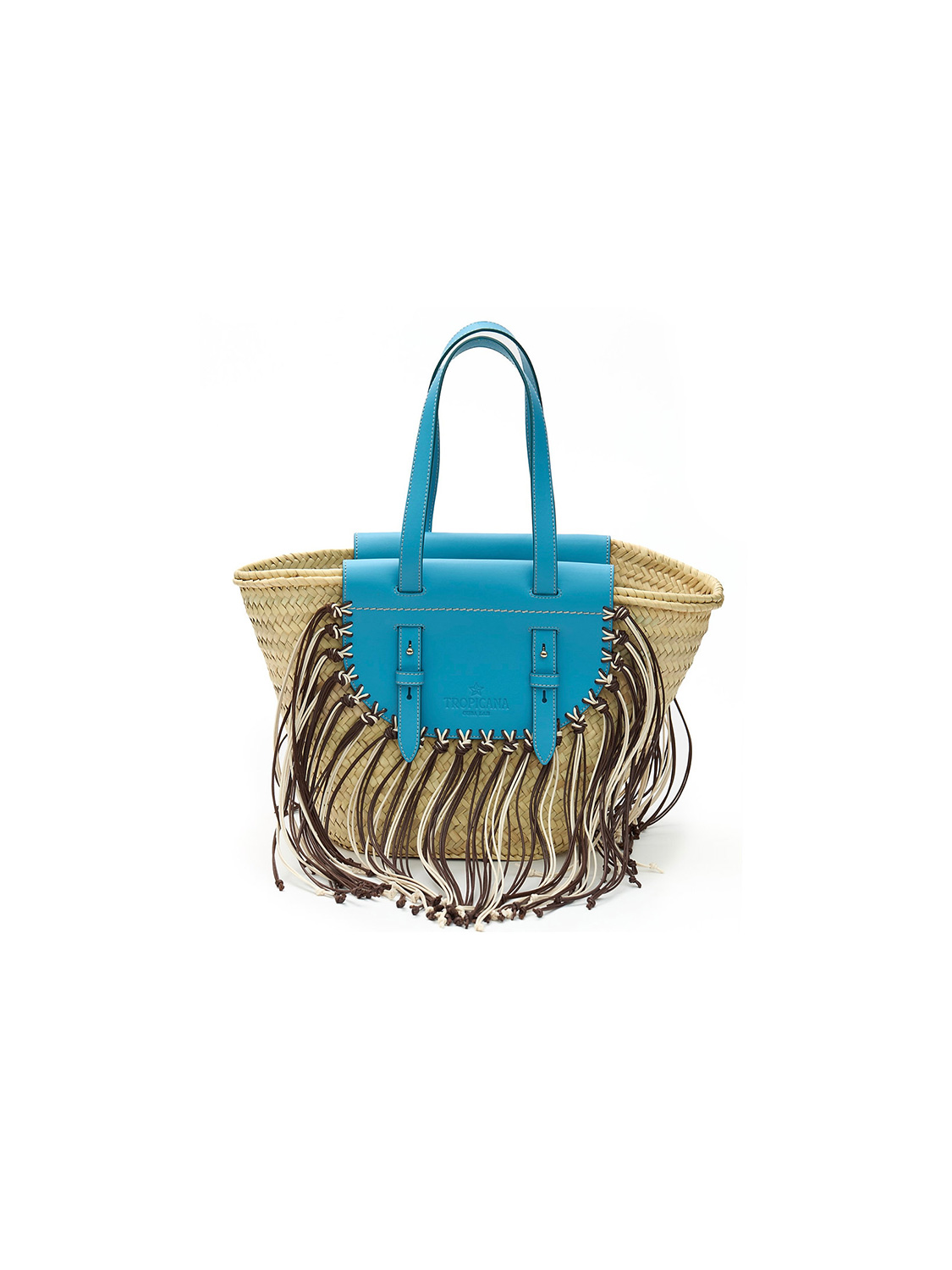 Cuba Lab Tropicana – Capri – Tasche aus Korbmaterial   blau One Size