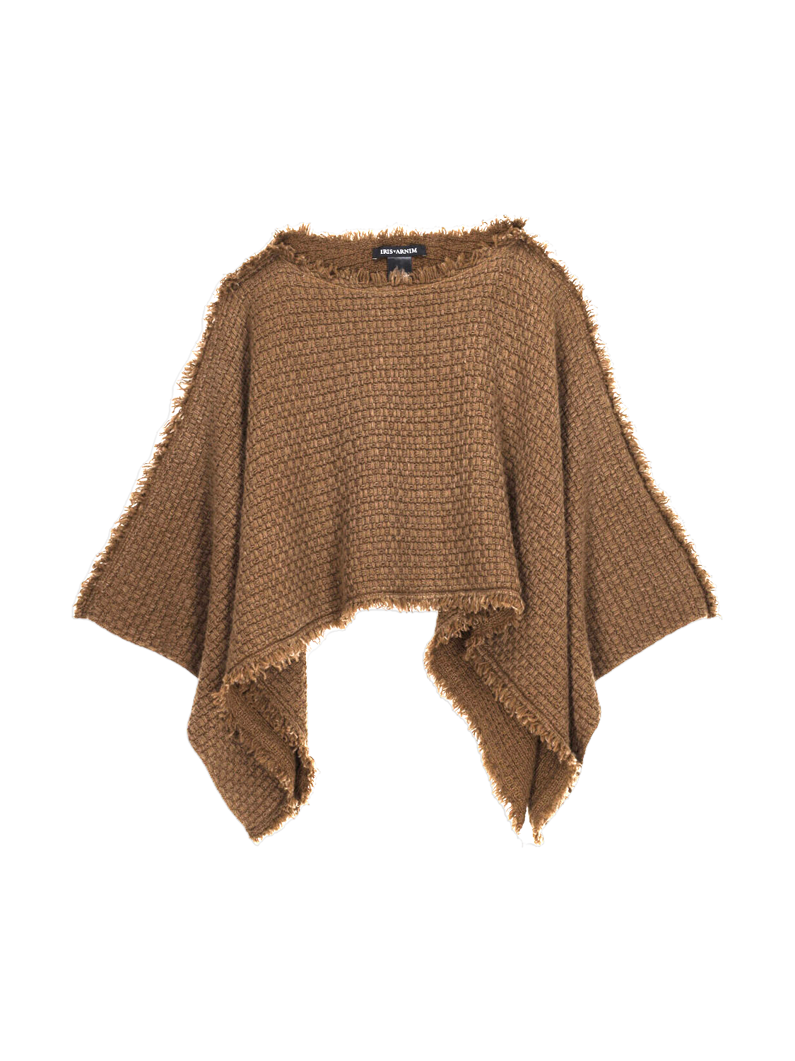 Xavia - Cape in cashmere with fringed edge