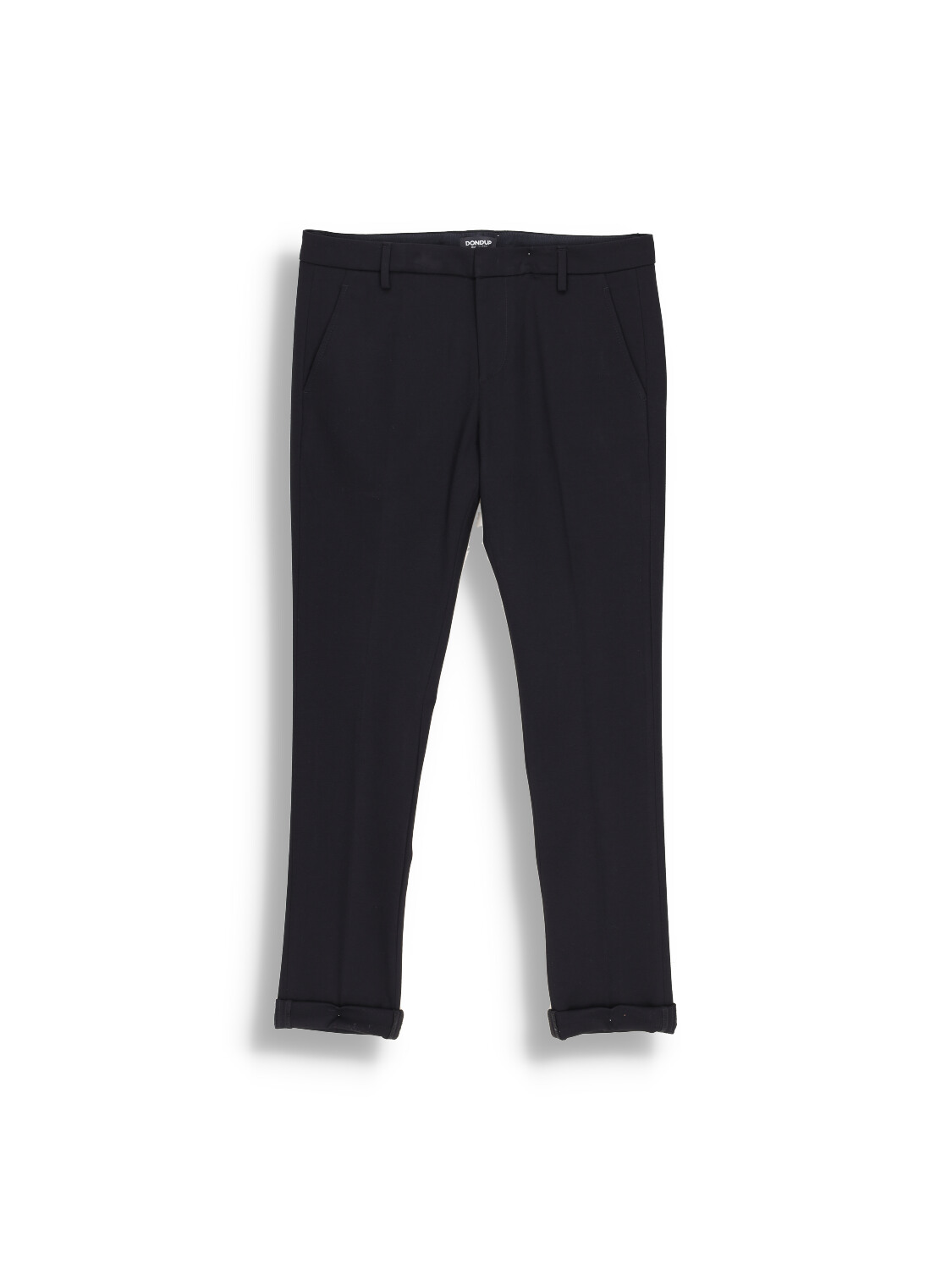 Trousers with implied pleat 