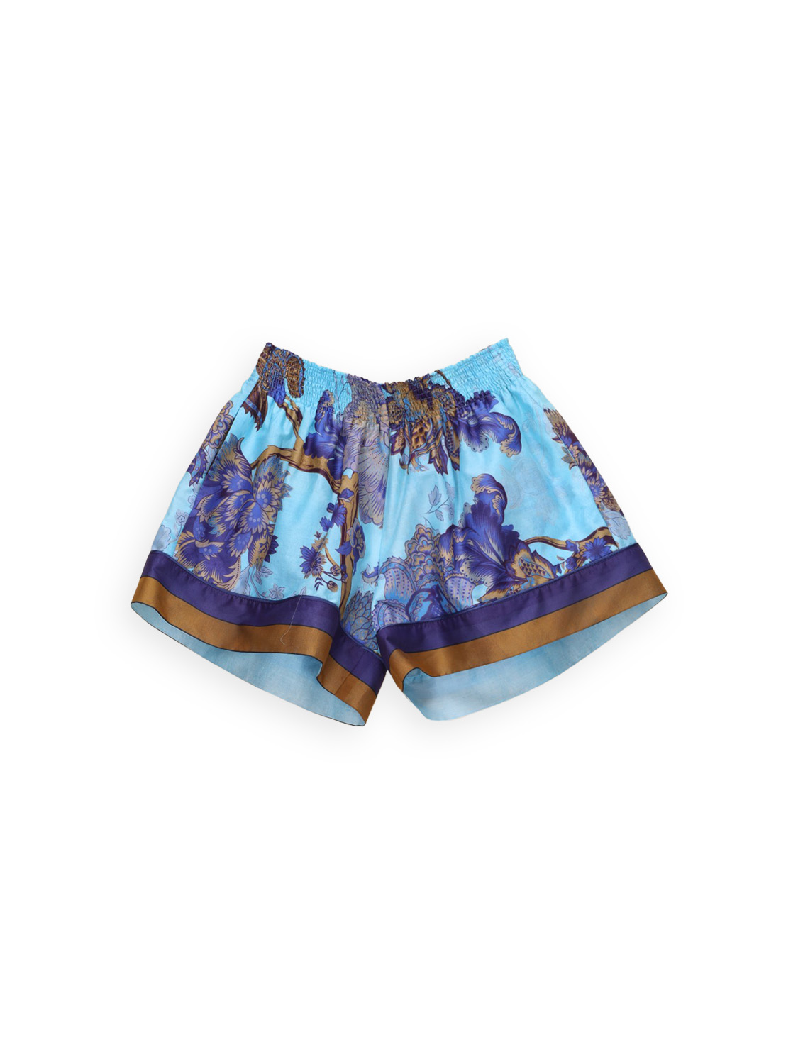 Baumwoll-Shorts mit Blumen Design   