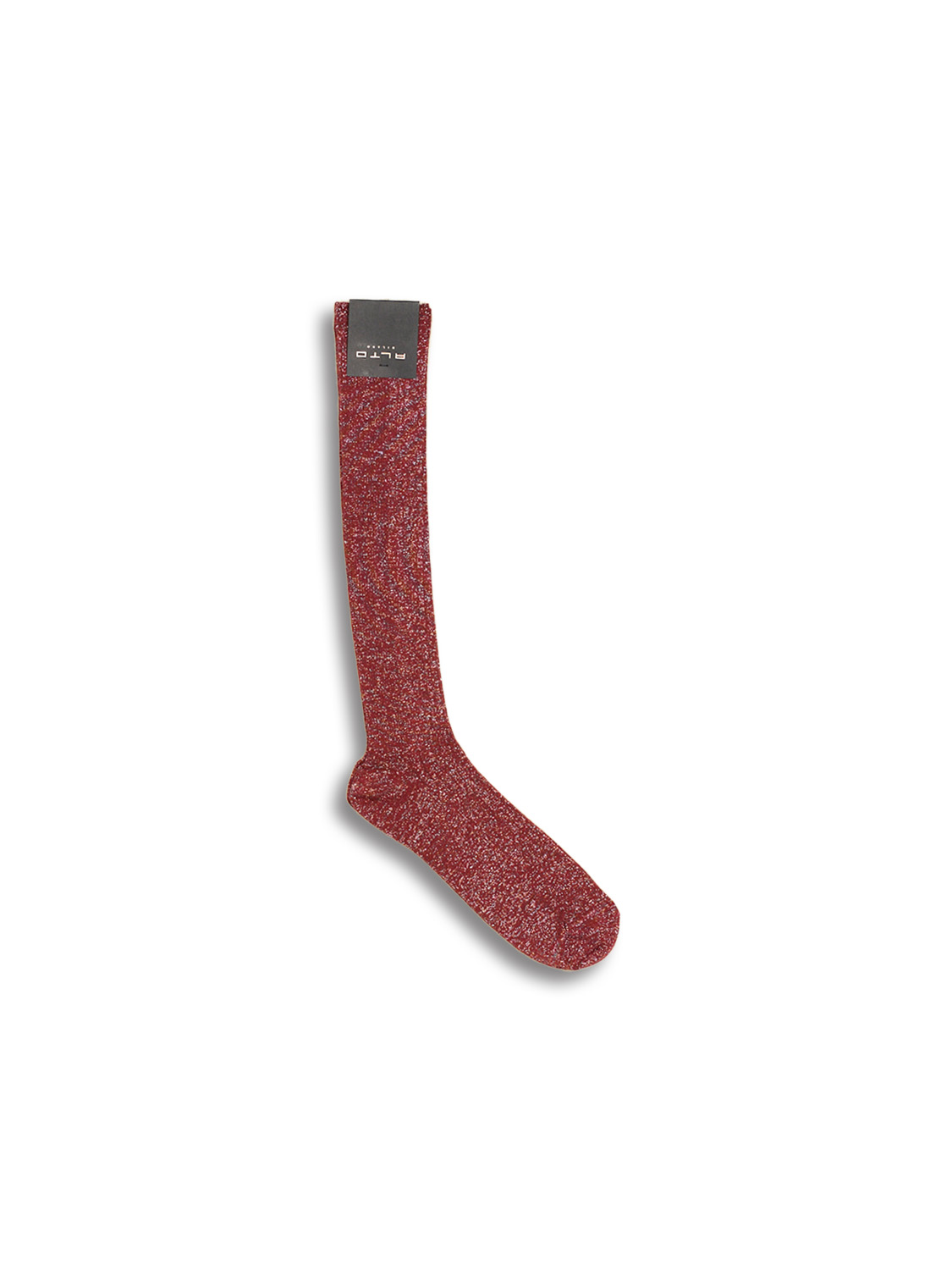 Alto Zoe Lungo - Knee socks with glitter threads red One Size