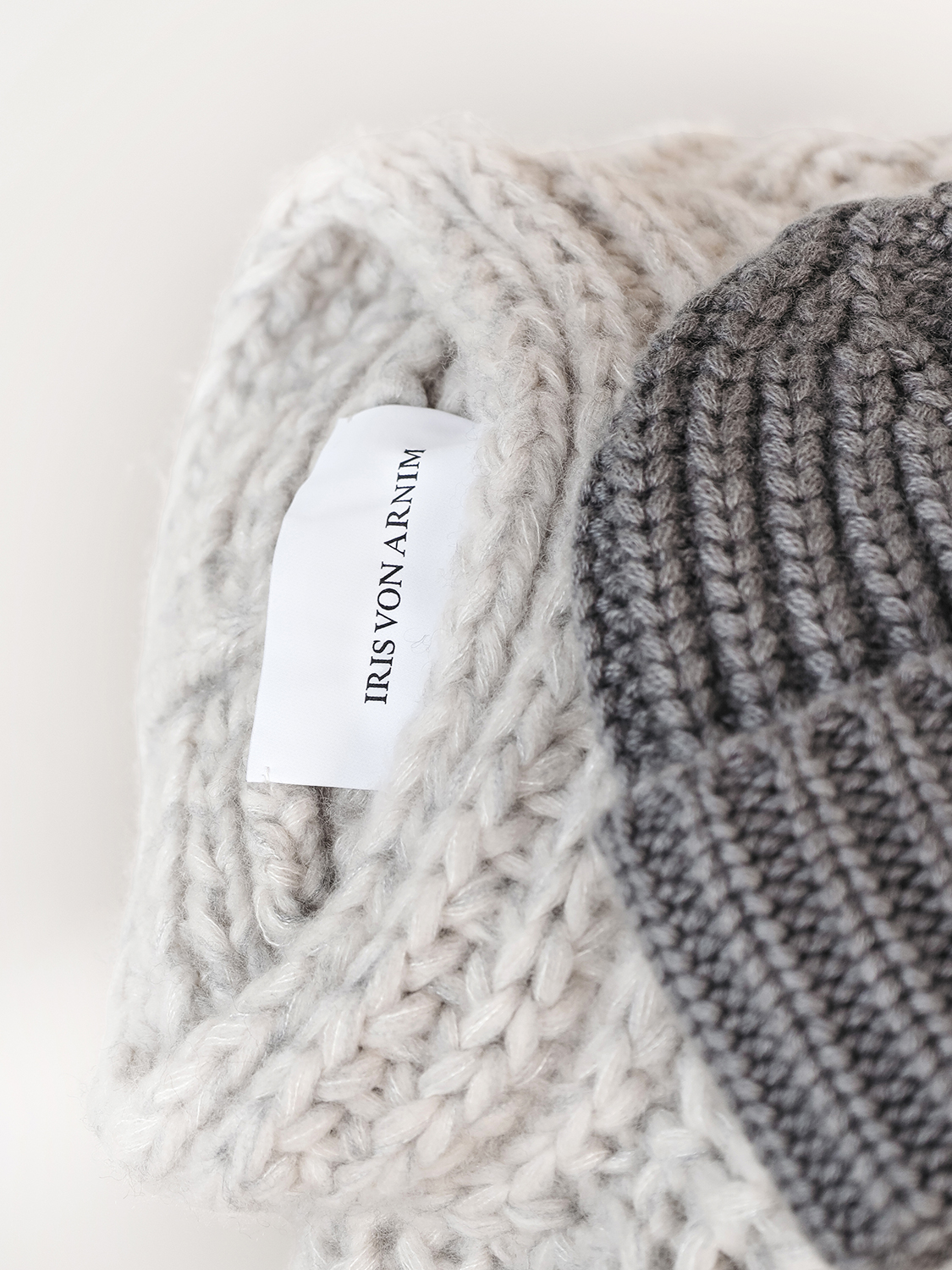 Iris von Arnim Viborg - Chunky knit sweater grey XS/S