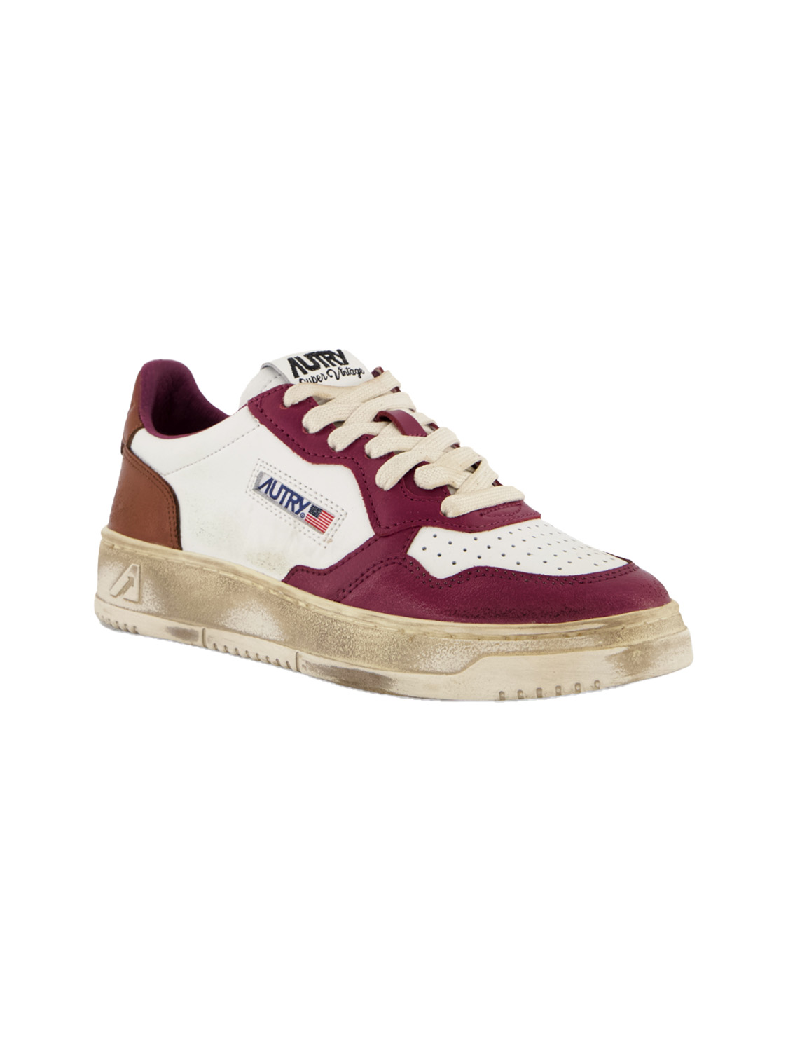 Autry Medalist Low – Super vintage leather sneakers  beige 41