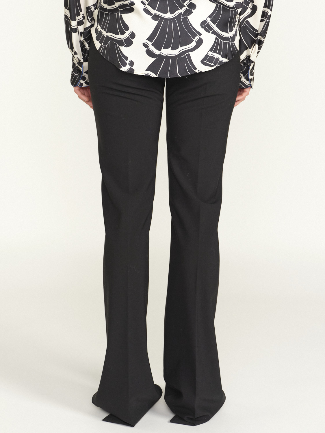 Dondup Pleated trousers with wide leg  black 34