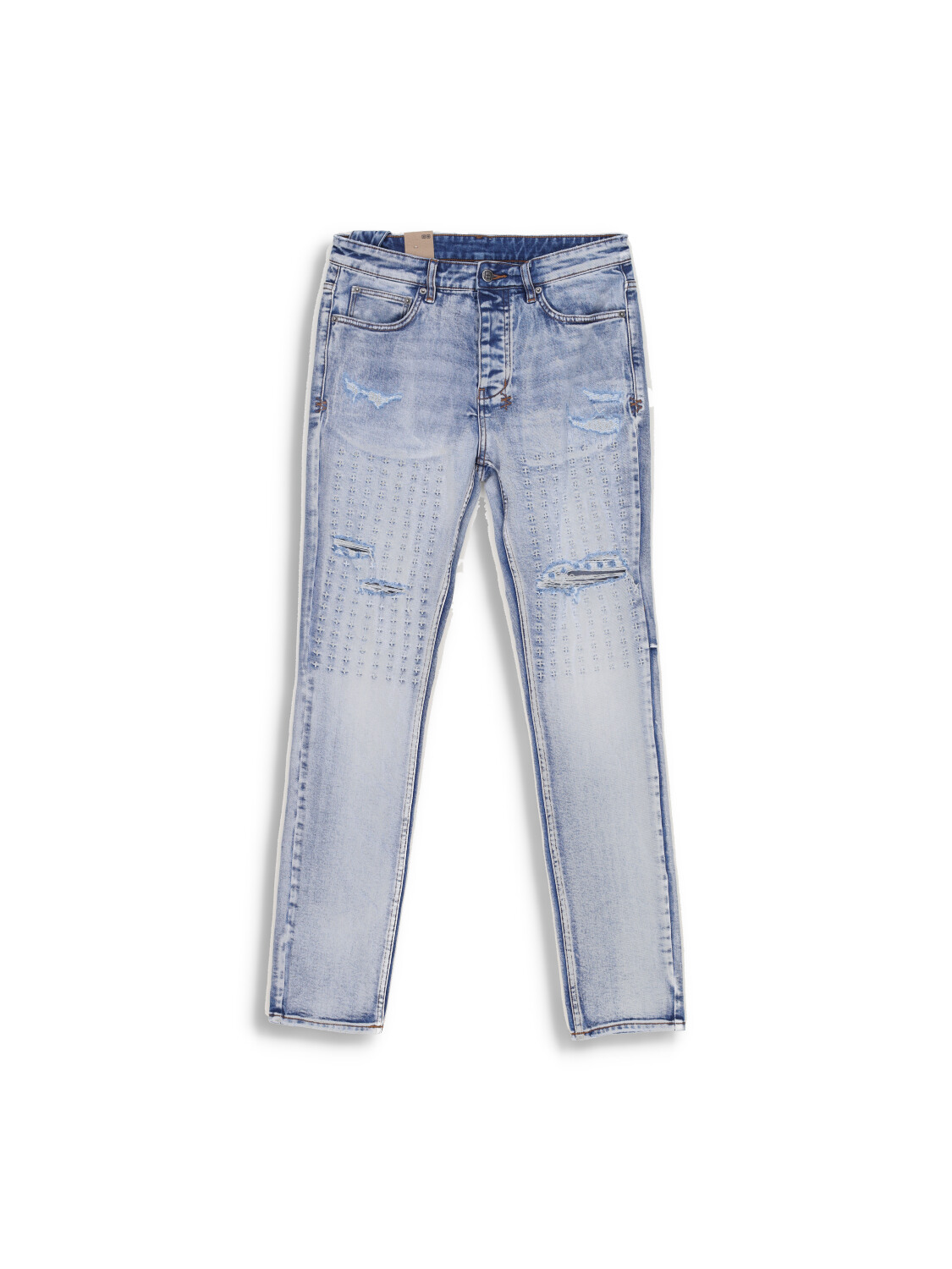 Chitch - Jeans with destroyed details and embroidery