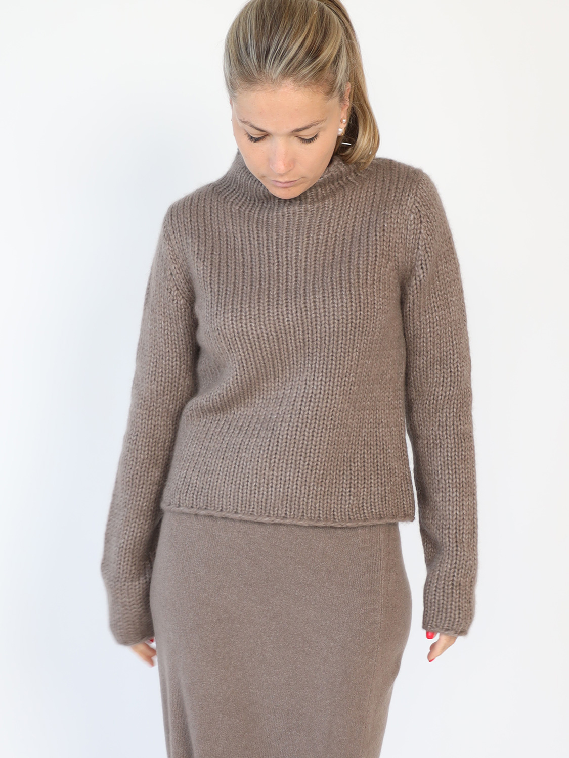 Iris von Arnim Jean – Pullover aus Cashmere-Seide Mischung  taupe XS