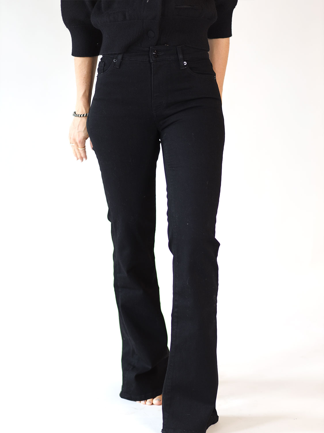 Frame The Icon Long – Flared jeans black 25