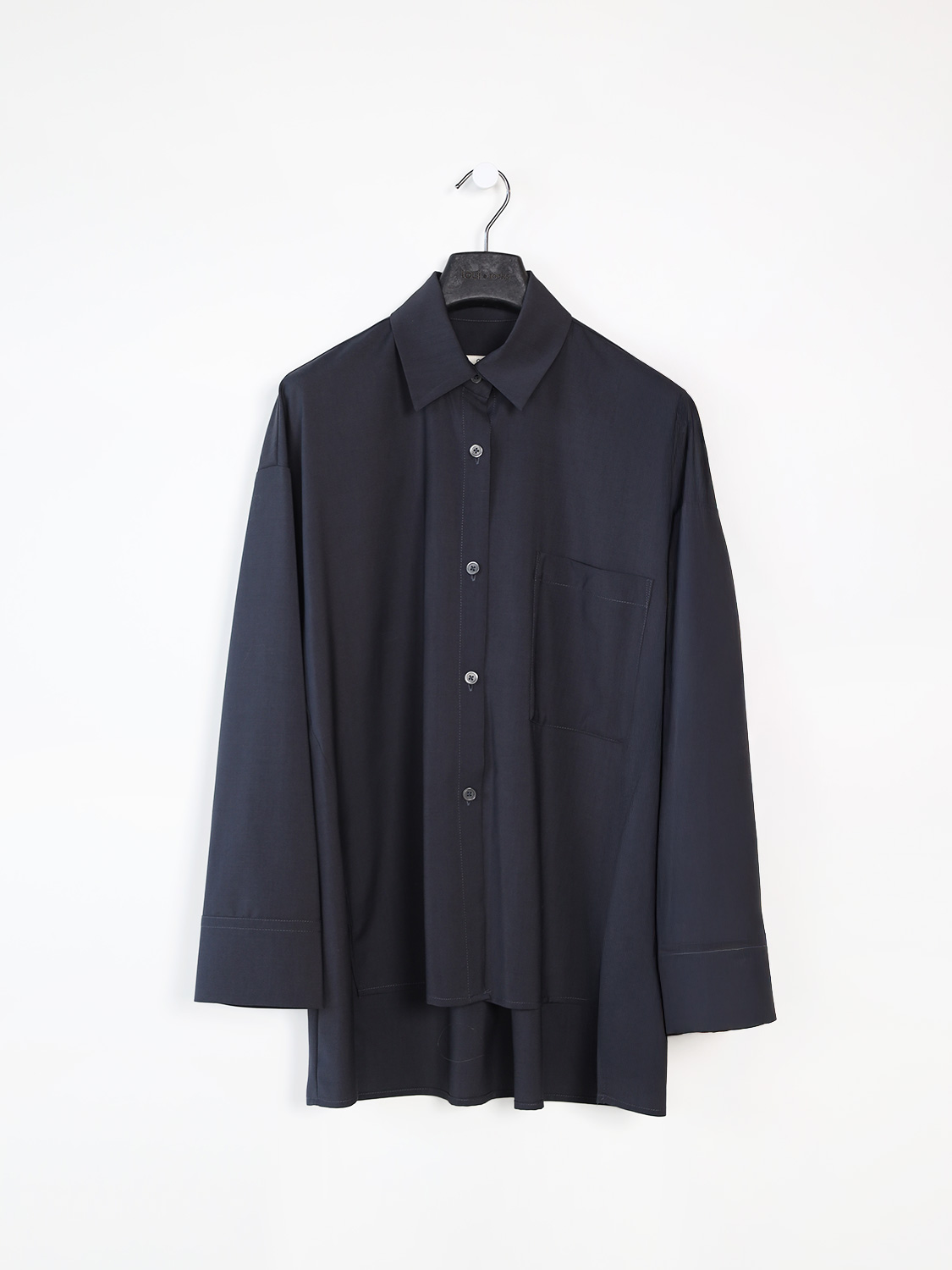 Odeeh Shirt – Bluse aus Schurwolle   anthrazit 34