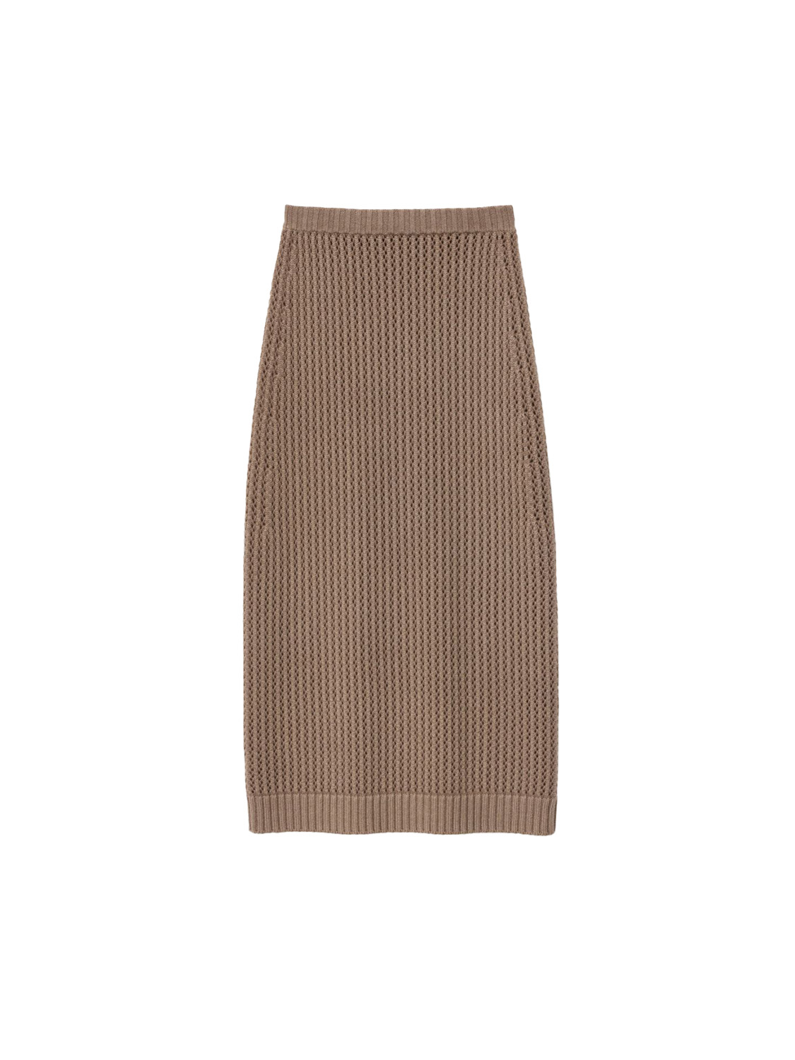 Iris von Arnim Giardano – cashmere skirt with ajour knit brown S Iris von Arnim Giardano – cashmere skirt with ajour knit brown S