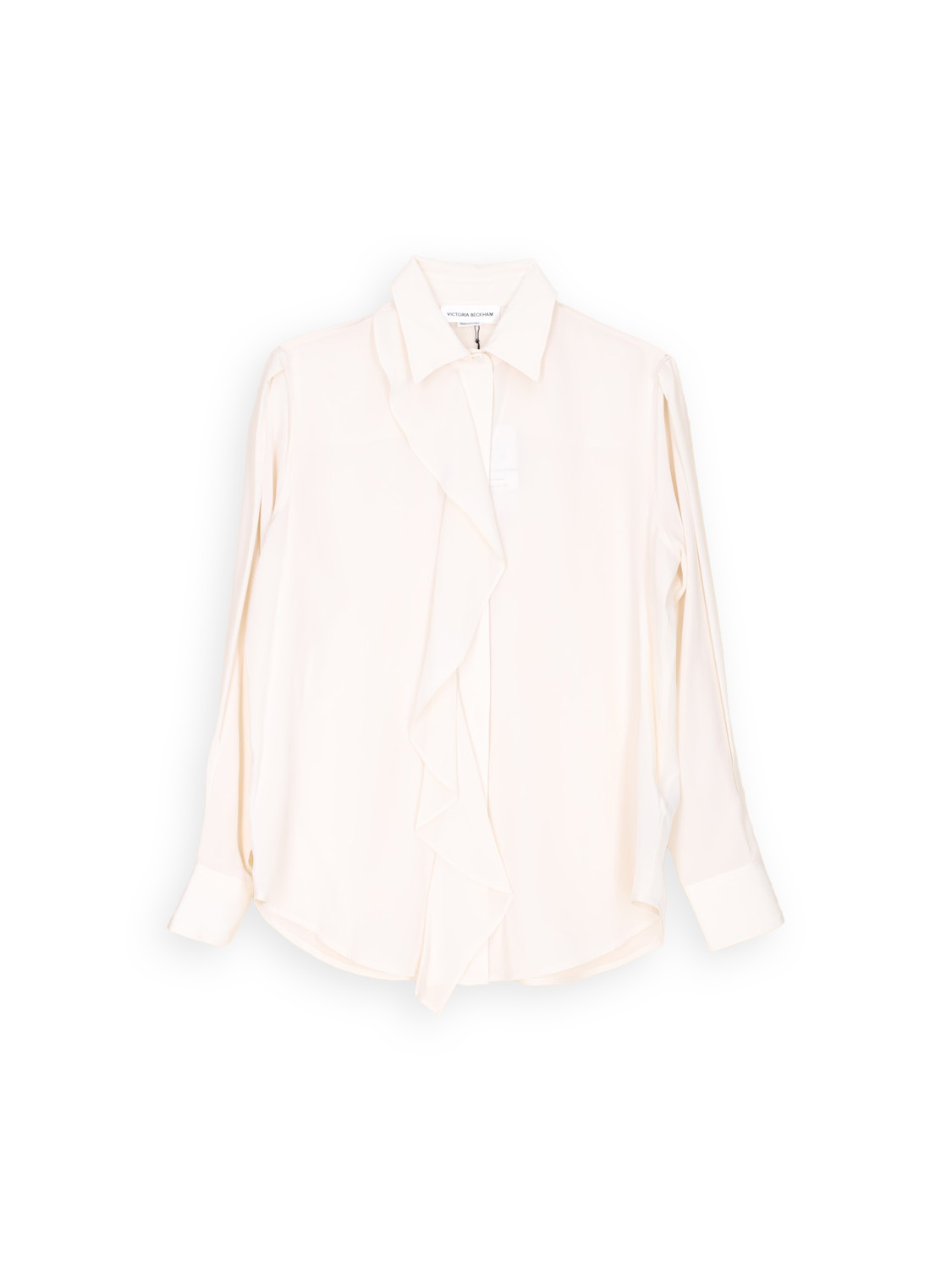 Victoria Beckham Blouse with ruffle detail  beige 34