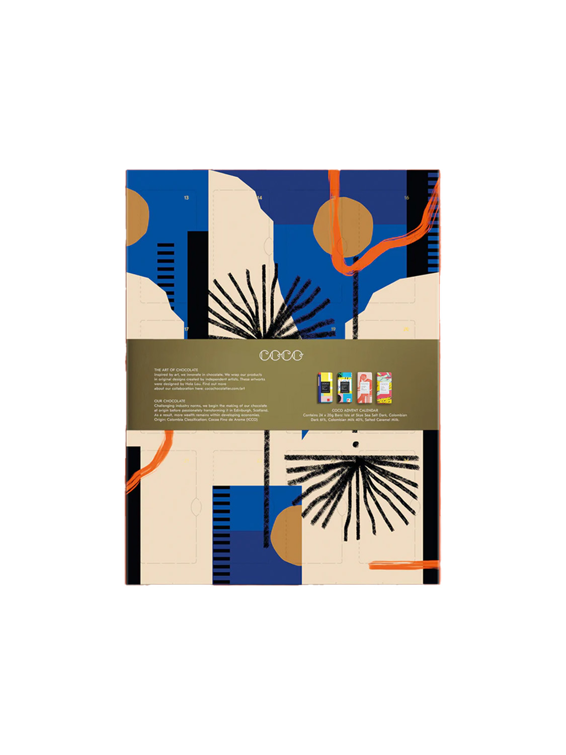 Coco Artwork Schokoladen-Adventskalender   Advent Calendar (2022 Edition) rot