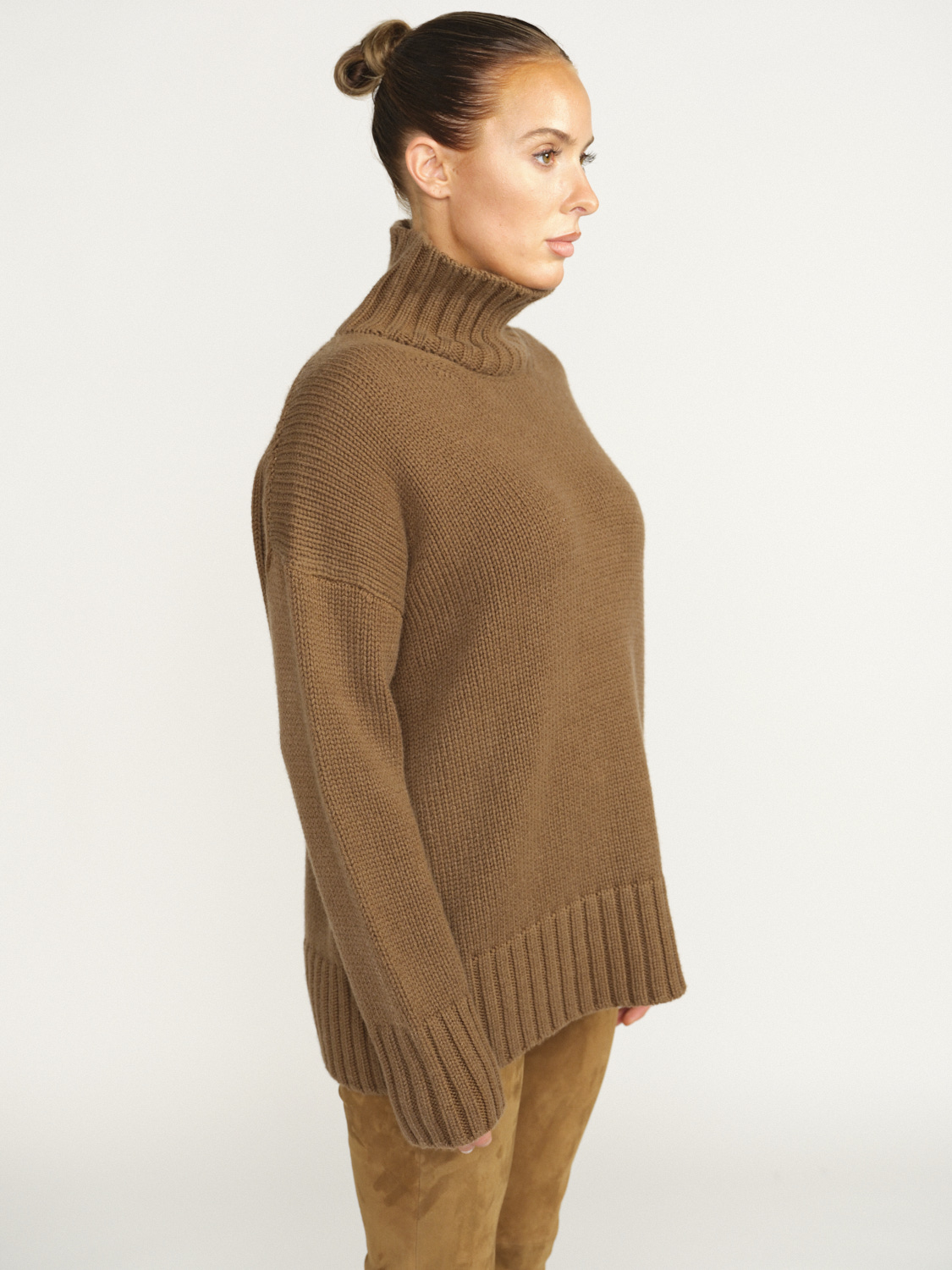 Iris von Arnim Finette - Cashmere turtleneck jumper brown S