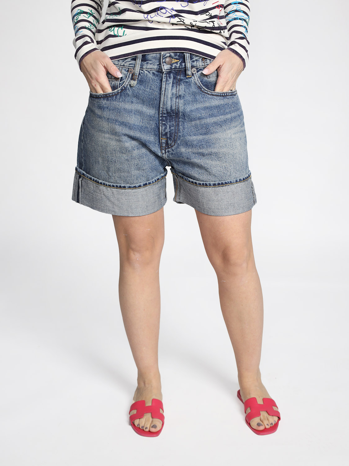 R13 Nina - Denim aus Baumwolle blau 25