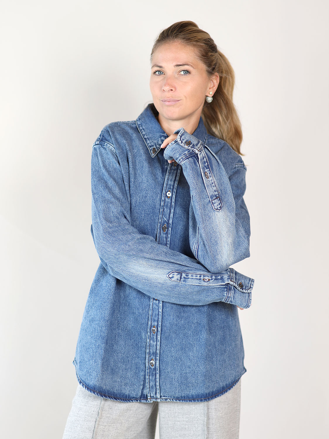 Ami Paris  Denim shirt blue XS