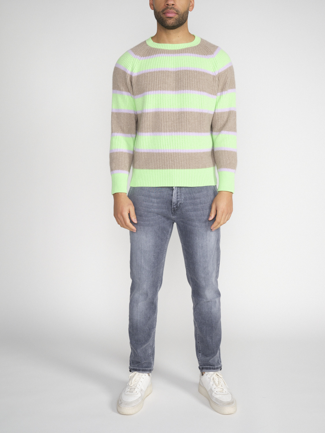 Avant Toi Maglia – striped cashmere sweater  multi XL