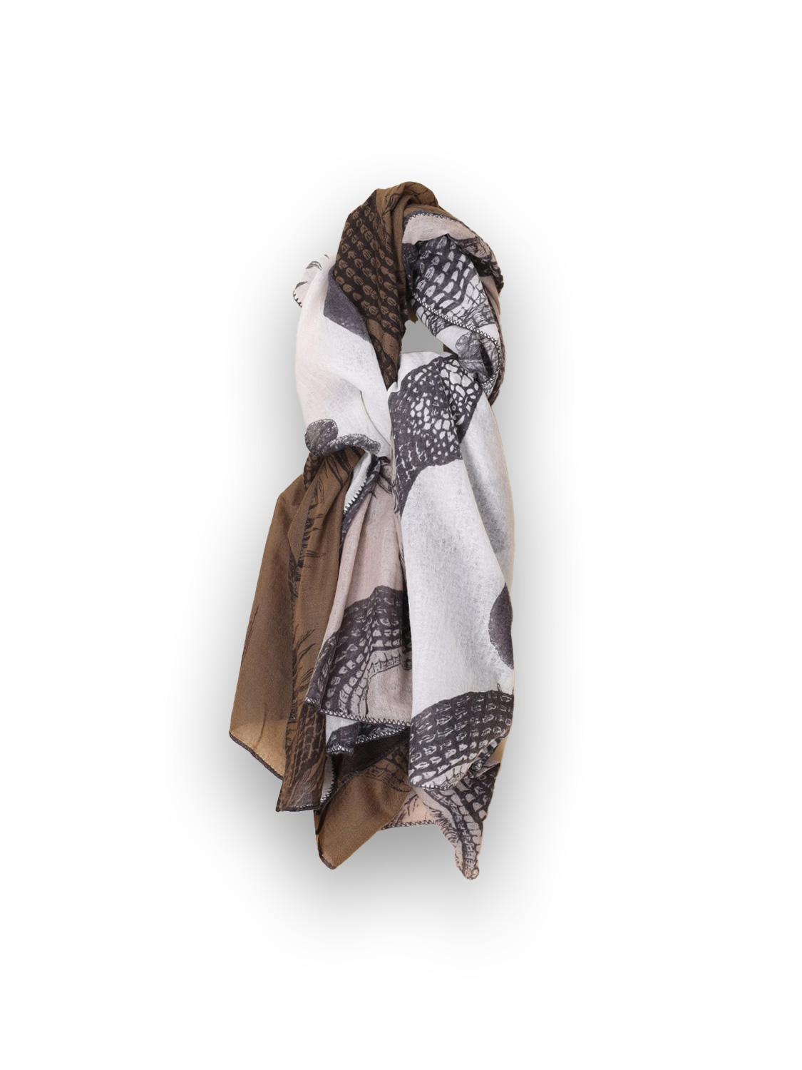 friendly hunting Patch Women – scarf made of cashmere  taupe One Size