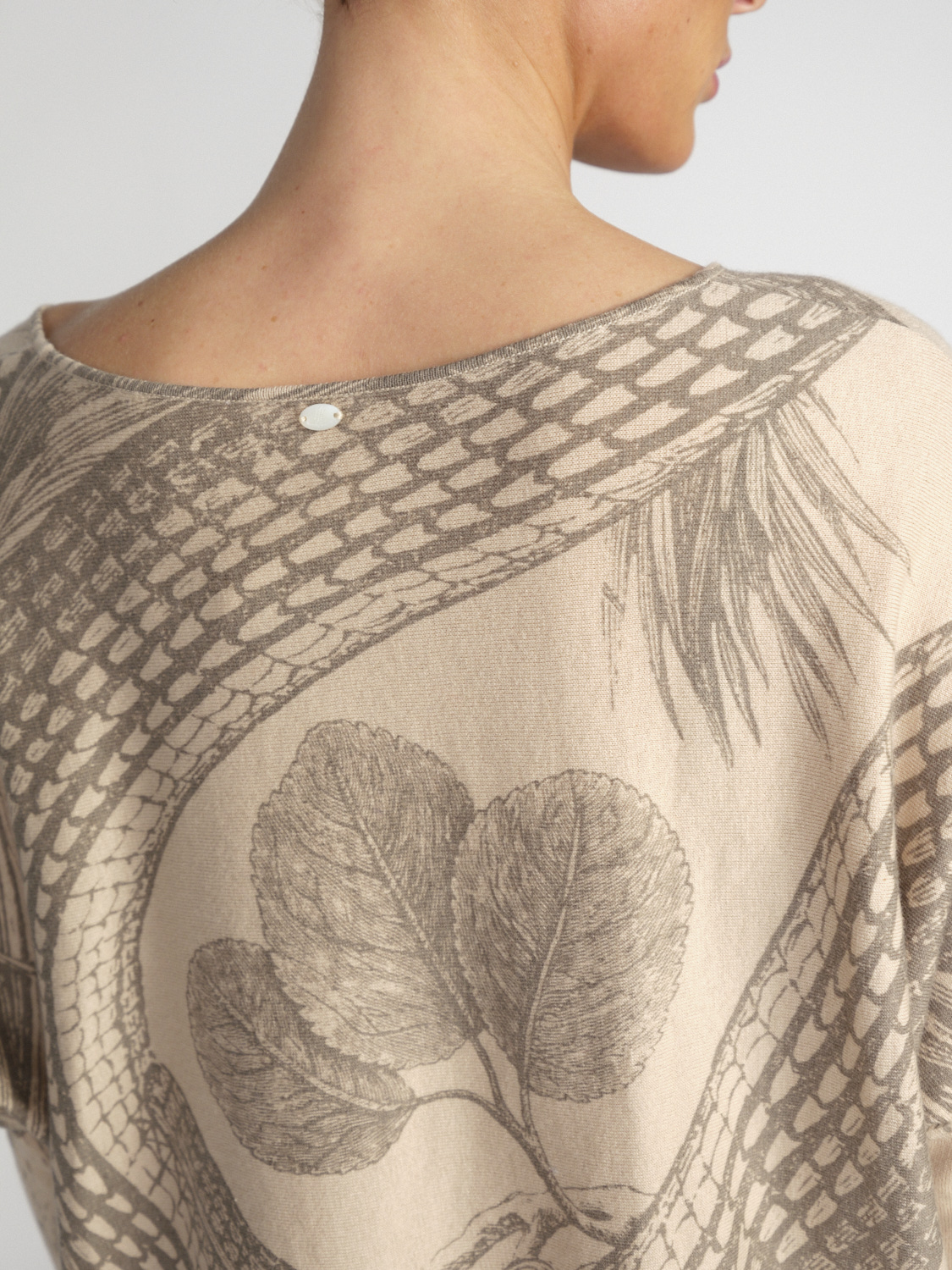 friendly hunting Imara Brighton - Maglia leggera in misto cotone e cachemire  beige XS