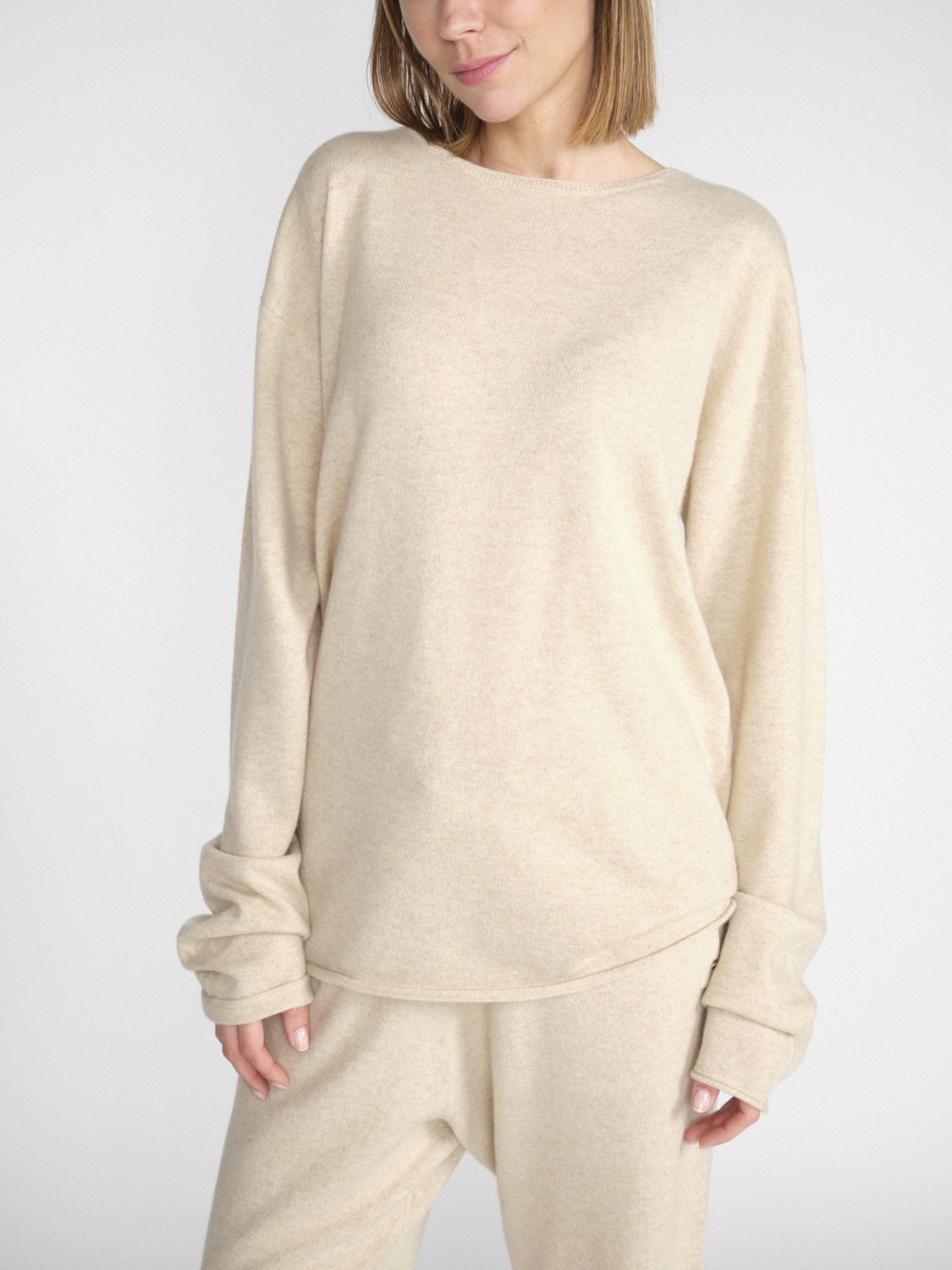 Extreme Cashmere N° 314 Pisces – Leichter Pullover aus Kaschmir   beige One Size