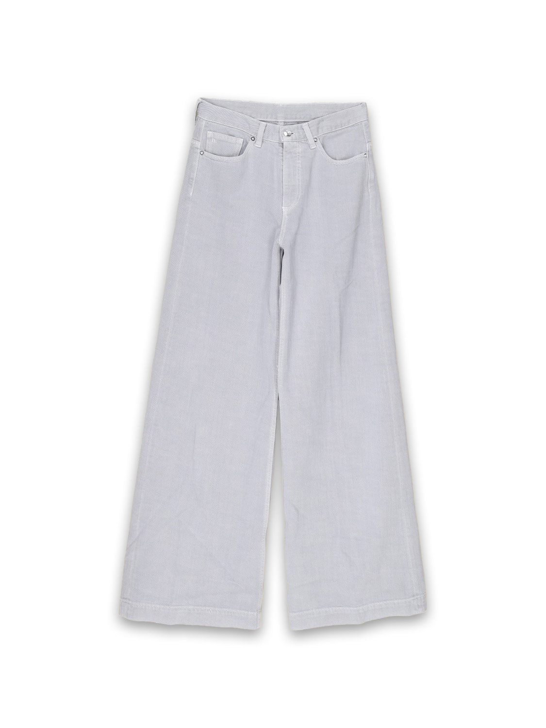 nine in the morning Nadia Palazzo - Jeans a gamba larga in cotone   bianco 25