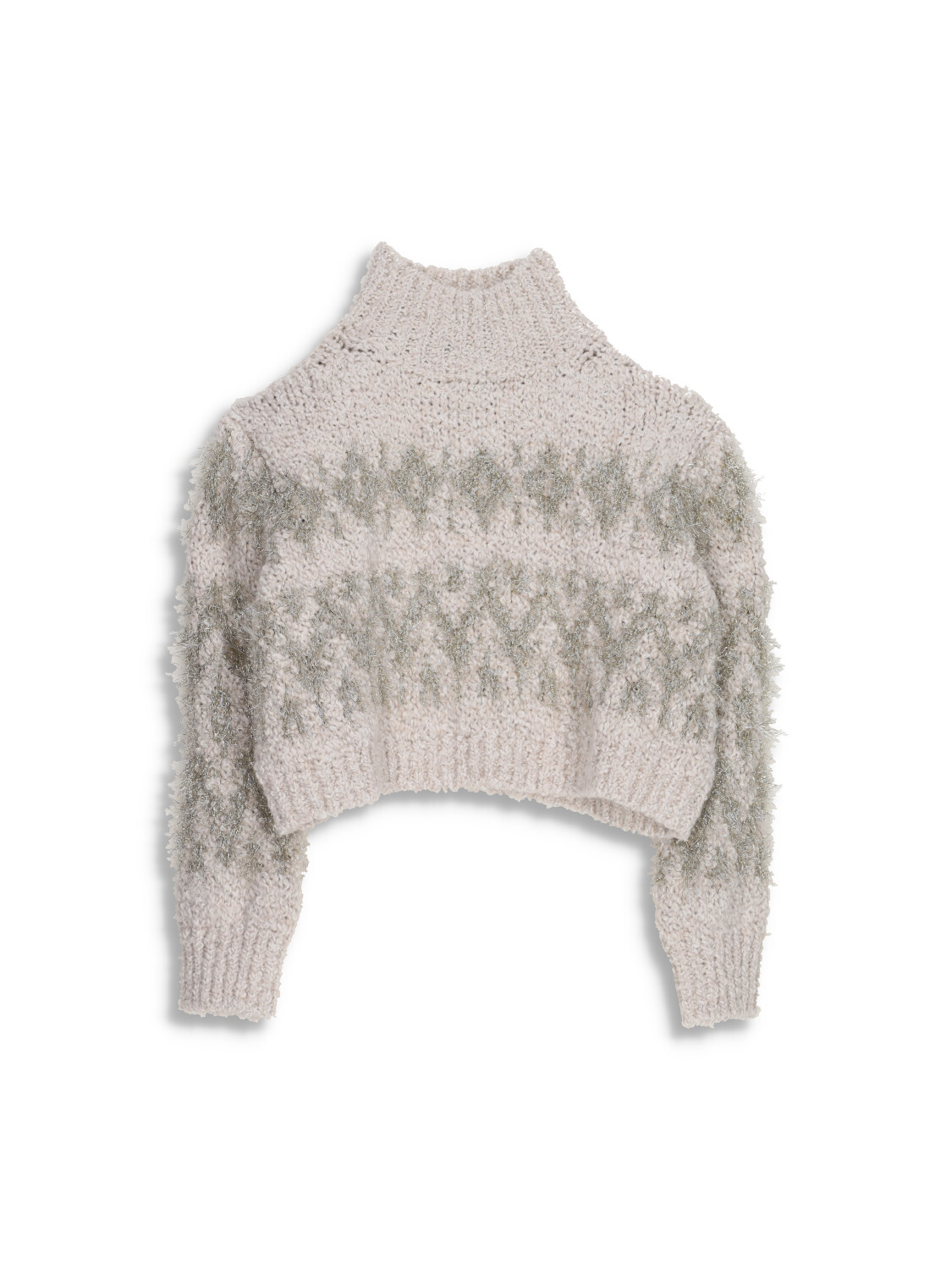 Lupetto  Sweater with glitter - design in chunky knit 