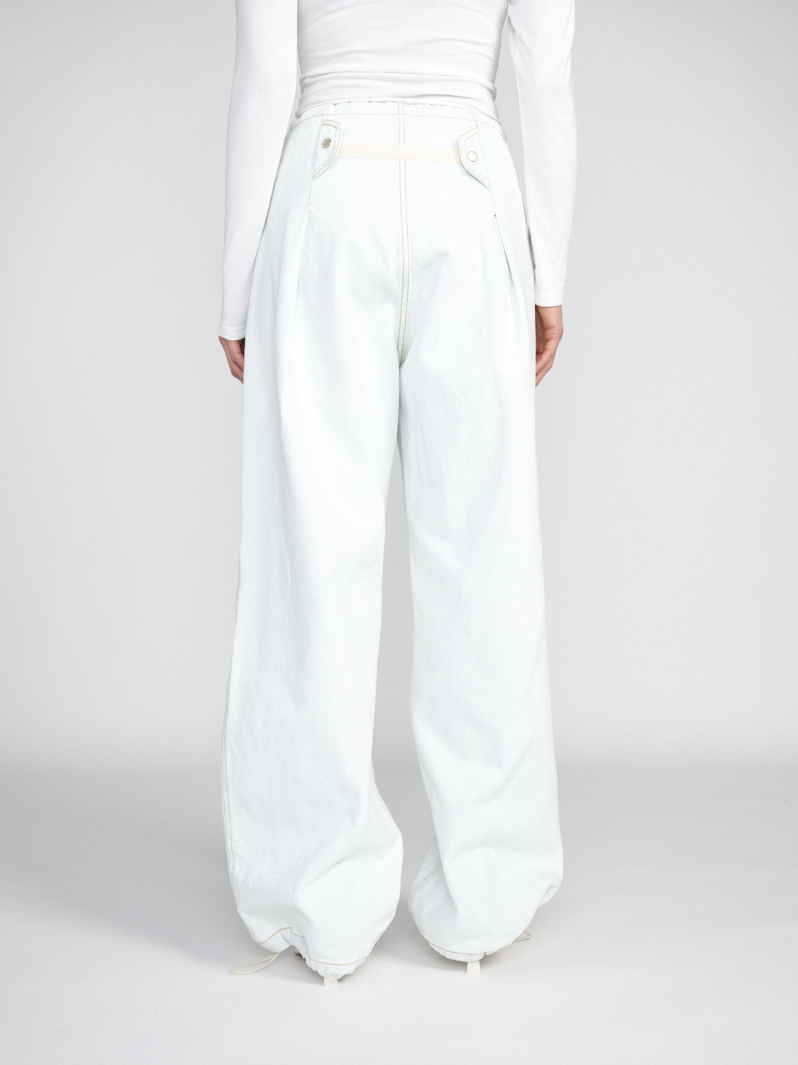 Darkpark Daisy Denim – oversized cotton jeans  white XS/S