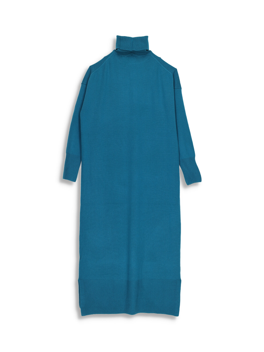 Cashmere turtleneck midi dress