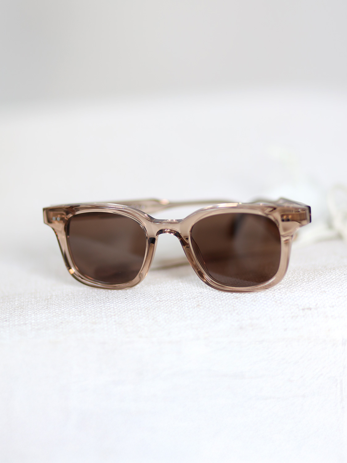 CHIMI 02 Light Brown – Quadratische Sonnenbrille  beige M