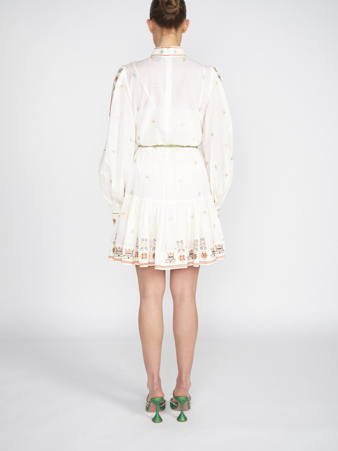 Alemais Lovella - Boho-style cotton mini dress  creme 34